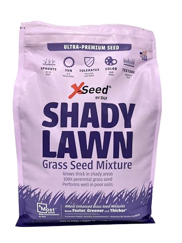 X-Seed Ultra Premium Shady Lawn Grass Seed Blend – Heavy Shade Grass Seed Mixture – Grows Thick...