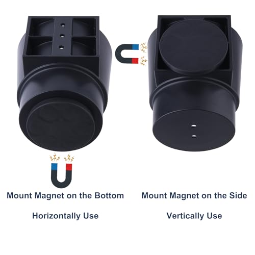 Portavasos magnético universal plástico negro 2 unidades miniatura 2