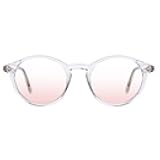 Blue Light Blocking Glasses Men Women Vintage Thick Round Rim Frame Eyeglasses