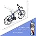 Risopen 1:8 Scale Die-Cast Alloy Mini Mountain Bike Foldable Bicycle Model Toy Finger BMX Toy Desktop Decoration Crafts for Cycling Lovers (Blue)