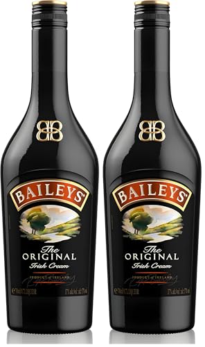 Baileys Original│Irish Cream Liqueur│17% vol│70cl│Pour Over Ice Cream or in Coffee│Ideal Christmas Present│ (Pack of 2)