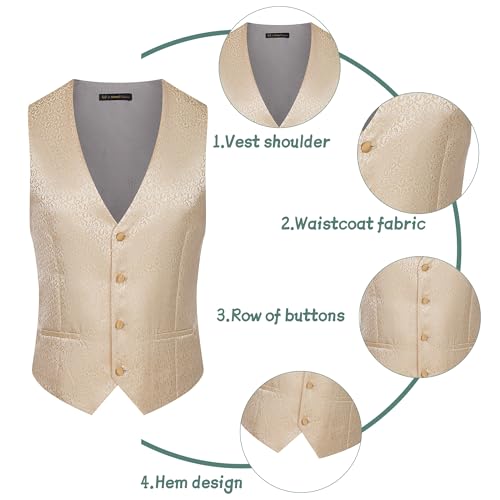 Mens Tuxedo 3 Pieces Slim Fit Suit Blazer Stand Collar Pants Printed Wedding Host Meet Events Banquet Dinner4