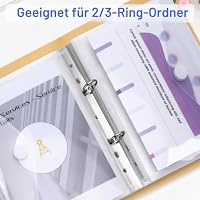 JEFURE A5 Dokumententasche, mit Klettverschluss, Transparent, 20 Stück – Ansicht 4