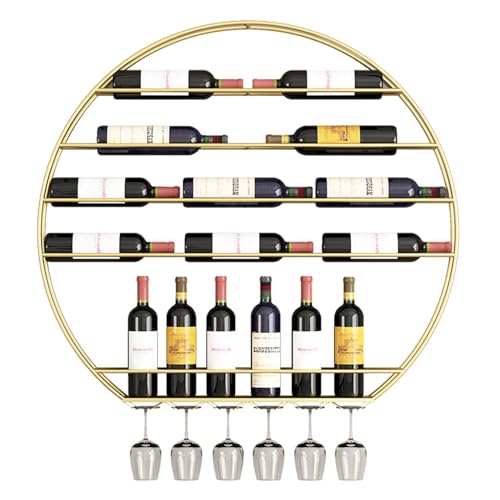 Étagère à vin murale design or pour célébrer chaque instant