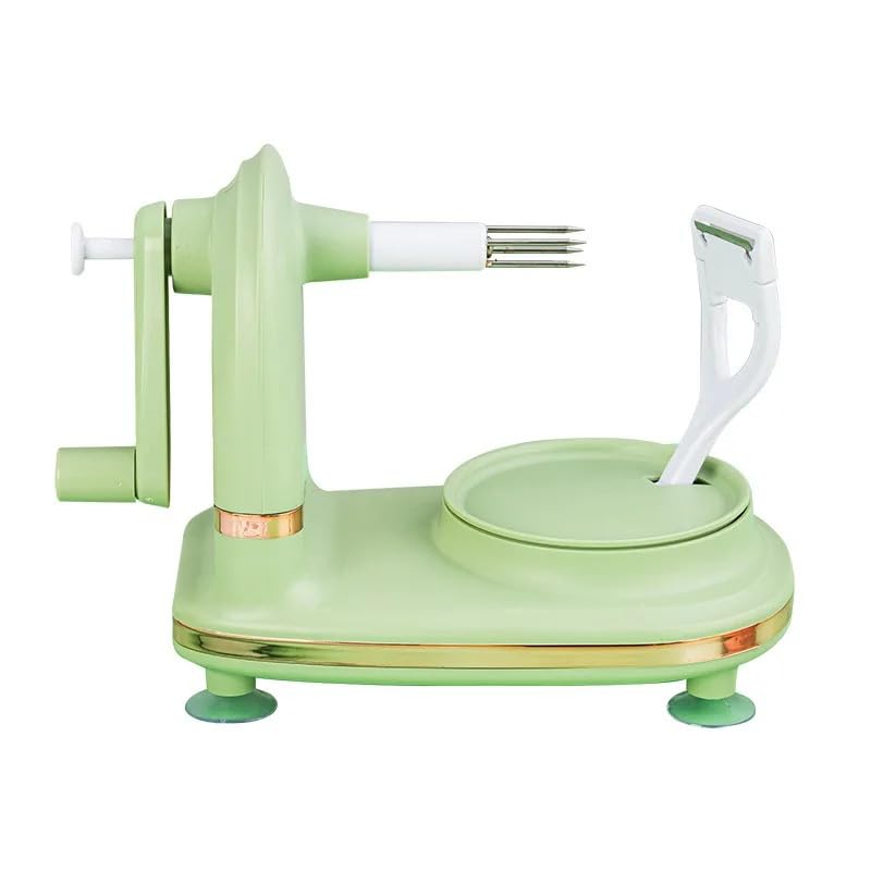 Apple Peeler, Vegetable Fruit,Potato Peeling Machine Kitchen Peeling Tool for Cutting (Light Green) and Fruit Slicer Tool