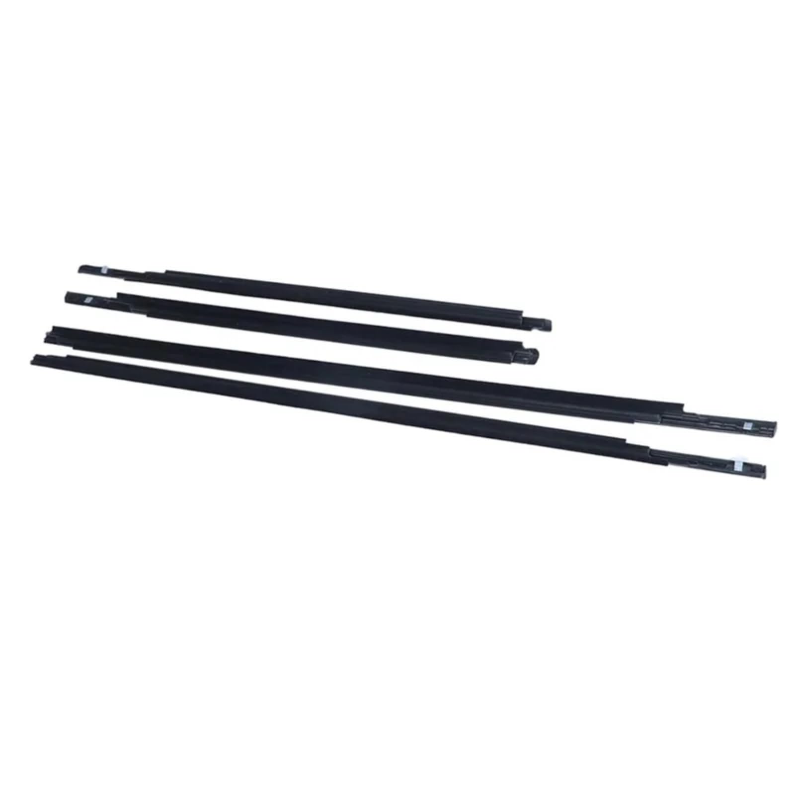 Automotive Window Seals Compatible with Toyota for Yaris Sedan 4-Doors 2007-2016 4Pcs Car Weatherstrip Seal Strips Door Moulding Window Trim 681600D120