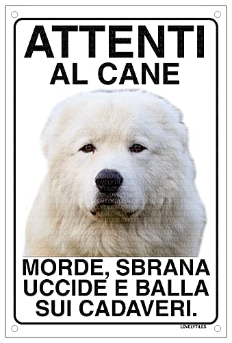  MAREMMANO CANE DA PASTORE Attenti al cane morde sbrana uccide e balla sui cadaveri (20X30)