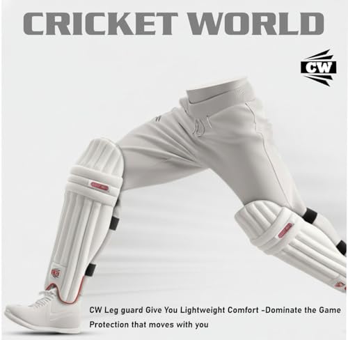 Image of CW Max Batting Cricket Kit|Protection Pads Gloves Set |Protection Gear Shock Absorption Comfort Performance Cricket Pads|Gloves Combo Match Guards Gloves |Batting Pads Gloves Arm Guard SB Red