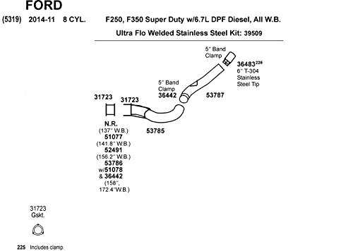 Image of Dynomax 31723 Exhaust Pipe Flange Gasket for Ford F-250 Super Duty