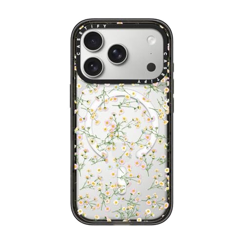 Coque iPhone 17 Pro anti-choc CASETiFY Magsafe fleurs pressées