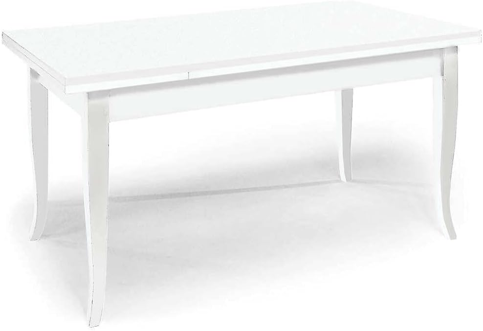 Milani Home - Credenza 205x42x86 Bianca Per Interno Sala Da Pranzo Salotto Cucina Ufficio Massello Arte Poveradi Colorebianco