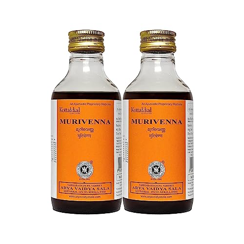 Lot de 2 Kottakkal Murivenna 200 ml huile ayurvédique massage