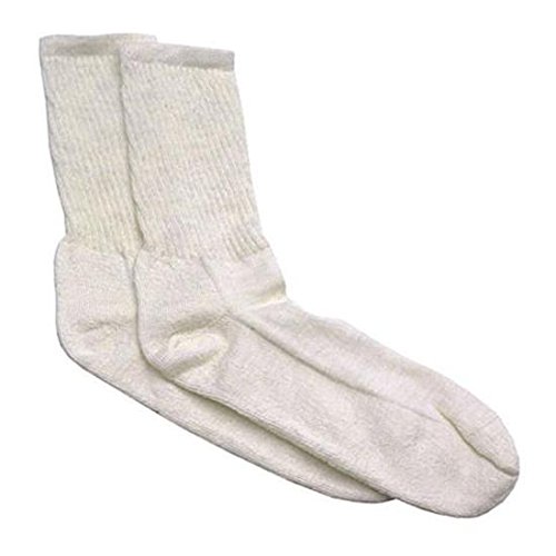 Speedway Motors Fire Retardant Socks, White, Size Large