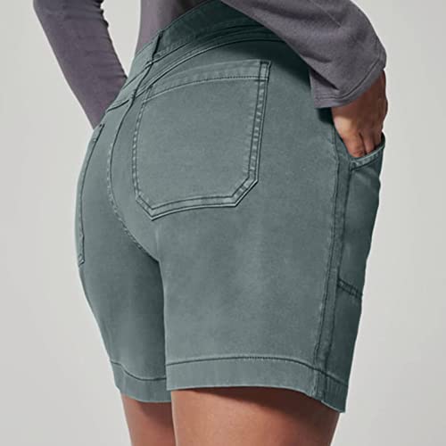 LELEBEAR-Lawore-Stretch-Twill-Shorts-Womens-Stretch-Twill-Shorts-Regular-Fit-Hiking-Shorts-with-Pockets-Casual-Shorts