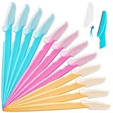 12 Pcs Eyebrow Razors Precision Sharpness for Trimming and Shaping Eyebrows - Multipurpose Exfoliating Face Razor and Eyebrow Shaper