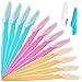 12 Pcs Eyebrow Razors Precision Sharpness for Trimming and Shaping Eyebrows - Multipurpose Exfoliating Face Razor and Eyebrow Shaper