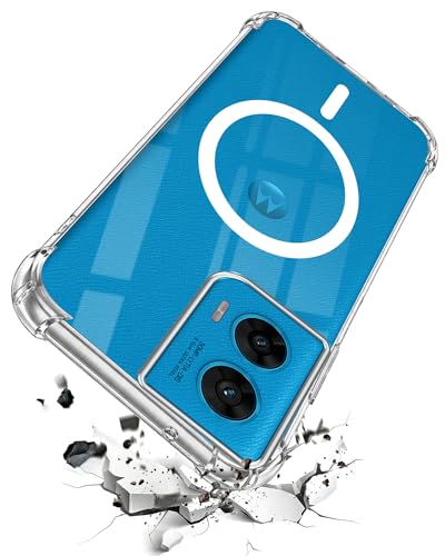 Image of Jkobi Shockproof Crystal-Clear Back Cover for Motorola Moto G96 (Magsafe Wireless Support | Drop & Camera Protection | Hard Polycarbonate)