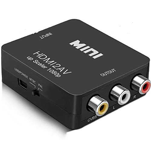 1080P HDMI to RCA HDMI to AV 3 RCA CVBs Composite Video Audio Adapter Converter