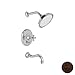 Newport Brass 3-2462BP/ORB Single Handle Tub and Shower Valve Trim with Tub Spout, Showerhead, and Metal Cr, Hand Relieved Oil Rubbed Bronze