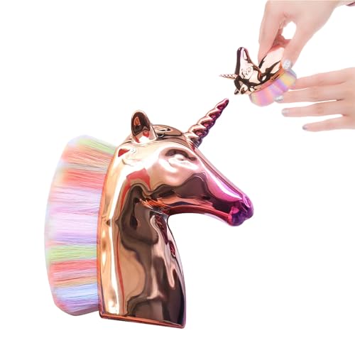LZZEM Einhorn Nagelstaub Pinsel Make-up Pinsel