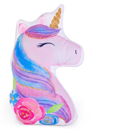 Image of FIODAY Seat Belt Cover Pad for Kids Unicorn Seatbelt Pillow Soft Seat Belt Cover Car Pillow Toddler Travel Seat Strap Pad Neck Support for Girls Boys, Purple Blue