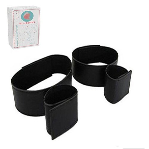 Blueboo BDSMs Restraints System Kit Sports Straps with Adjustable Soft Plush Hand And Ankle Cuffs (Kit 8)