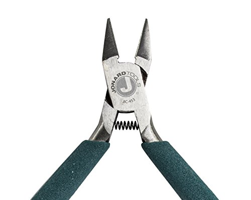 Jonard Jic-453 Chrome Vanadium Steel Flush Cut Plier With Turquoise Handle, 4-1/2" Length #TOP1