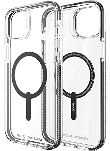 Image of ZAGG Gear4 Santa Cruz Snap Case for Apple iPhone 14 Plus, D30 Drop Protection Up to (13ft│4m), Wireless Charging Compatible, Reinforced Top, Bottom & Edges - Clear