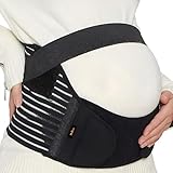 DOLTAS Maternity Belt – Adjustable Pregnancy Support Belt for Belly, Back & Pelvic Relief – Comfortable Pre Natal Belly Band – Breathable Pregnancy Belt for Prenatal & Postpartum Belly Support – Pack Of 1 (Black)