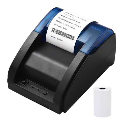 Imprimante thermique de bureau 58 mm Walfront avec interface USB et massicot