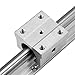 2Pcs 300mm12mm SBR12UU Linear Slide Rail Shaft Bearing Slide Block Industrial Grade Rail Positioning for DIY CNC Mills Lathes