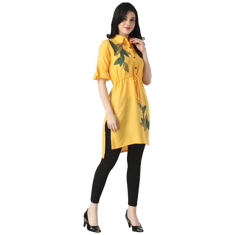 Image of OM SAI LATEST CREATION Designer Slub Cotton Fully Stitched Anarklai Kurti for Women & Girls on Jeans Palazzo or Skirt (Plus Size Upto 2XL)-(Grey)