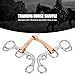 Gavigain Horse Bits Western Stainless Steel Horse Snaffle Training Snaffle Bit 3 Piece Sweet Iron Mouth with Copper Roller Equestrian Equipment Supplies