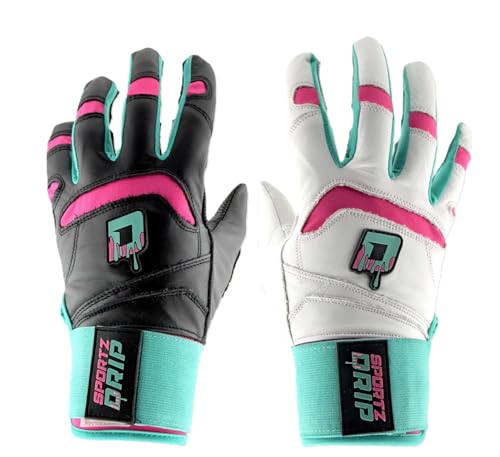 Gants de frappeur Bash Clash anti-glisse en cuir véritable pour sécuriser votre prise de batte