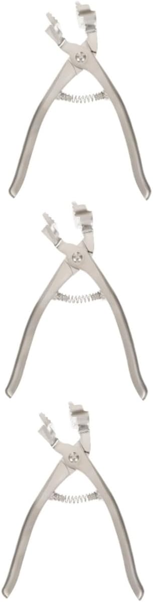 STOBOK 3pcs Canvas Pliers Stretching Pliers Stretcher Canvas Clip Padded Plier Restorer Tool Stainless Steel Button Metal for s Stretching Upholstery Tools Art