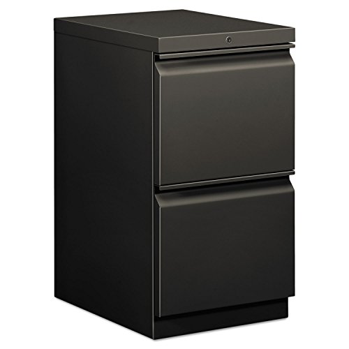 Hon 33820Rs Efficiencies Mobile Pedestal File W/Two File Drawers, 19-7/8D, Charcoal #TOP8