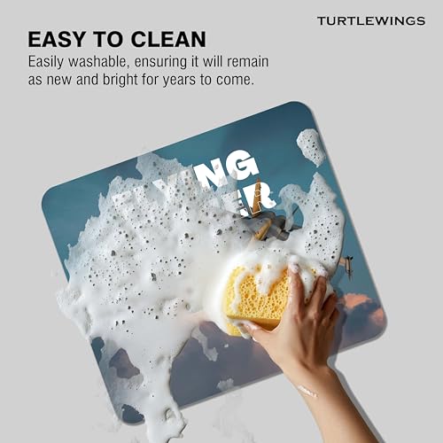 Image of TURTLEWINGS | Mousepad | Inspirational Quote Mousepad - 22x18 cm, 3mm Thick | Abstract Design Non-Slip Rubber Base | Office, Study & Gaming Use | Premium Smooth Surface 222 (6)