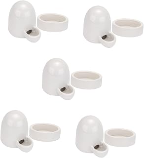 Yardwe Lizard Feeding Bowl 5 Sets Poultry Chicken Drinker Feeder Chicken Food Feeder Water Feeding Container Bowl Birds Food Feeder