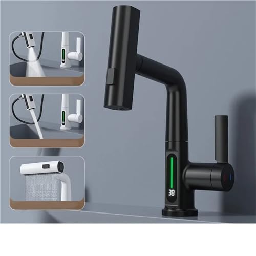 Robinet de lavabo cascade évitant les brûlures avec écran digital - 3