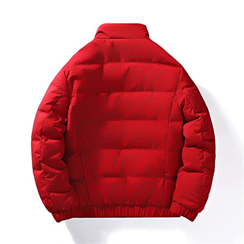 TIYRUS Jaqueta masculina quente resistente ao frio de inverno (cor: vermelho, tamanho: GG)