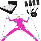 Sex Bondage Ultimate Under Bed Restraints Kit for Adult Couples - Enjoy BDSM Sex Play with Fetish Sweater Game, Handcuffs, and Mattress Toy