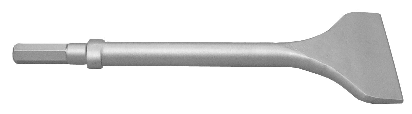 Champion Chisel, 12-Inch Long by 4-Inch Wide .580 Hex Shank Oval Collar Chipping Hammer Chisel