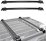 ALAVENTE Roof Rack Cross Bars Replacement for Jeep Patriot 2007-2021, Luggage Rail Crossbars for Patriot 07-21 with Vertical Side Bars, Black