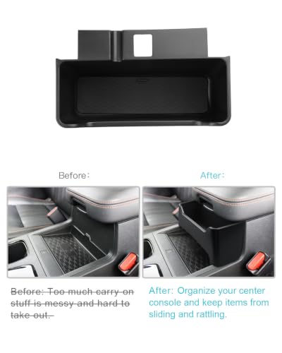 Image of CDEFG for 2026 Nissan Frontier Center Console Armrest Hanging Organizer | for 2022-2025 2026 Nissan Frontier (S /SV /Pro-X /Pro-4X /SL) Accessories Middle Console Armrest Hanging Storage Box