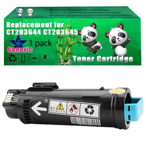Image of Replacement CT203644 CT203645 CT203646 CT203647 Toner Cartridge Compatible for Xerox Apeos C5240 ApeosPrint C5240 Printers, Up to 16000 Pages, Vivid Colors, Contains Chip (1 Pack Cyan)