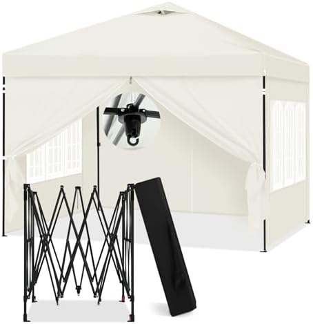 Amazon.de: Laneetal Pavillon 3x3 m, Faltpavillon mit Seitenwnden ...