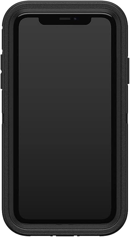 OtterBox iPhone 11 (Non-Retail/Ships in Polybag) Defender Series Case - Non-Retail/Ships in Polybag - Black, Rugged & Durable, with Port Protection, Includes Holster Clip Kickstand