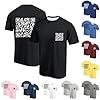 Men's Short-Sleeved T-Shirt, Regular Fit, Crew Neck T-Shirts, Summer T-Shirts, Print, White, Black, Tee, Large Sizes, Lightweight Top, pink, 4XL #4