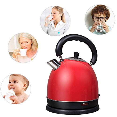 Hervidor eléctrico de acero inoxidable 2.0 litros rojo miniatura 4