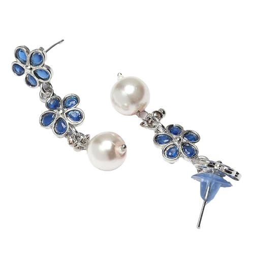 Flower Shape Diamond Necklace Set